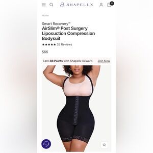 Shapellx Black Compression Bodysuit